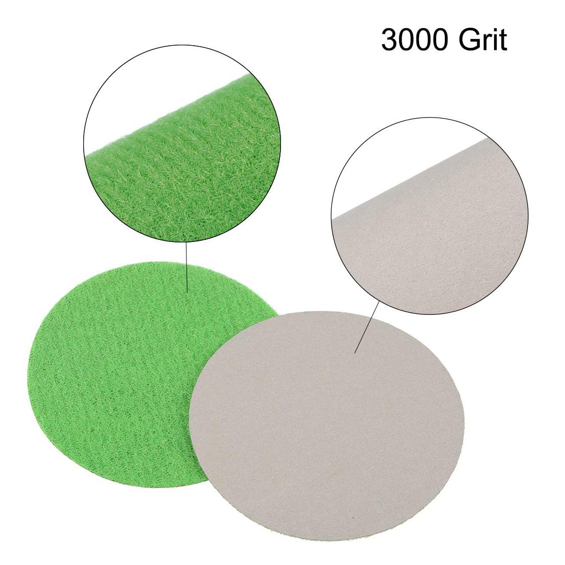 MACHSWON 2 Inch Silicon Carbide Sandpaper Wet Dry Sanding Discs Hook and Loop Sanding Disc 3000 Grit 30pcs - Image 4