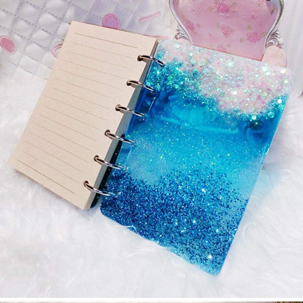NOLAAI Note Book Cover Multipurpose Transparent Rectangle Resin Casting Silicone Mold for Epoxy UV Resin Wax Concrete and Making Note Book Art Craft Projects. (A6 Size)