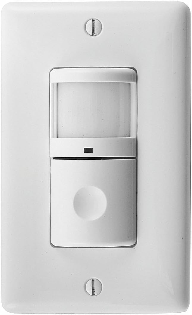 Occupancy Sensor, PIR, 1200 sq ft, White WS2000W by Hubbell Wiring Device-Kellems