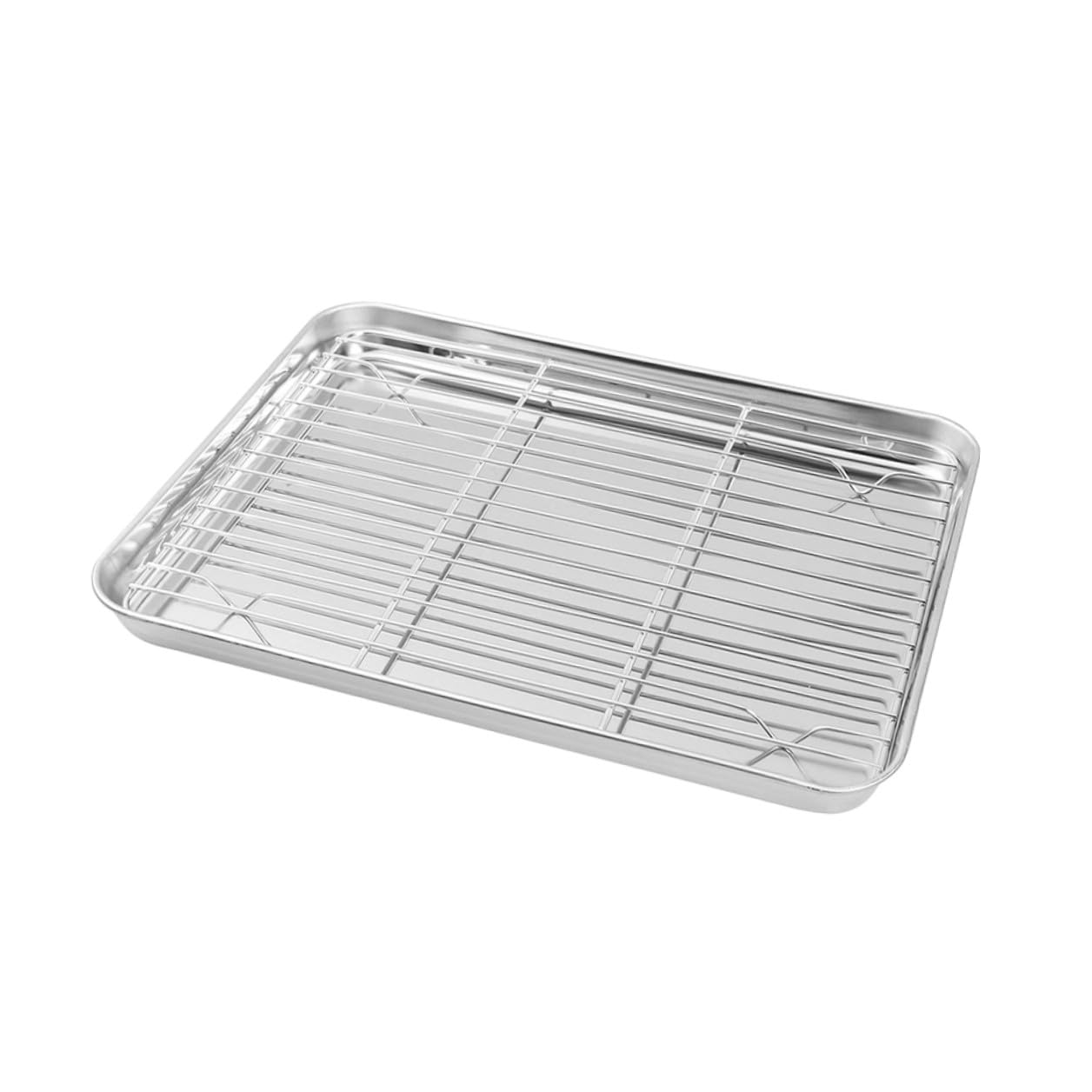 Plaque de cuisson pour four anti déformation avec grille inox