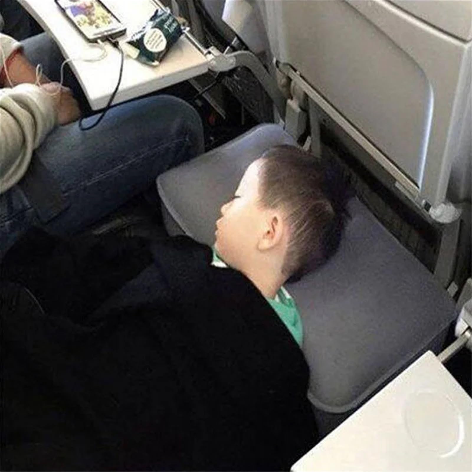 Reposapiés De Avión Reposapiés de avión, almohada viaje, reposapiés vuelo for coche, cojín inflable for piernas