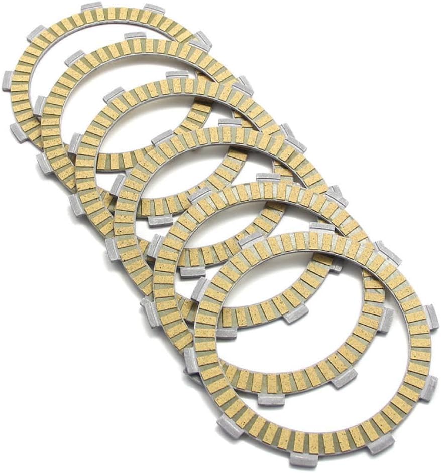 Clutch Plate Disc Set Friction 5pieces Compatible With ATV TRX350 A 350 Rancher For Part Number 22321-KF0-000 22321-KF0-770 22321-HN0-670 Aftermarket Replacement