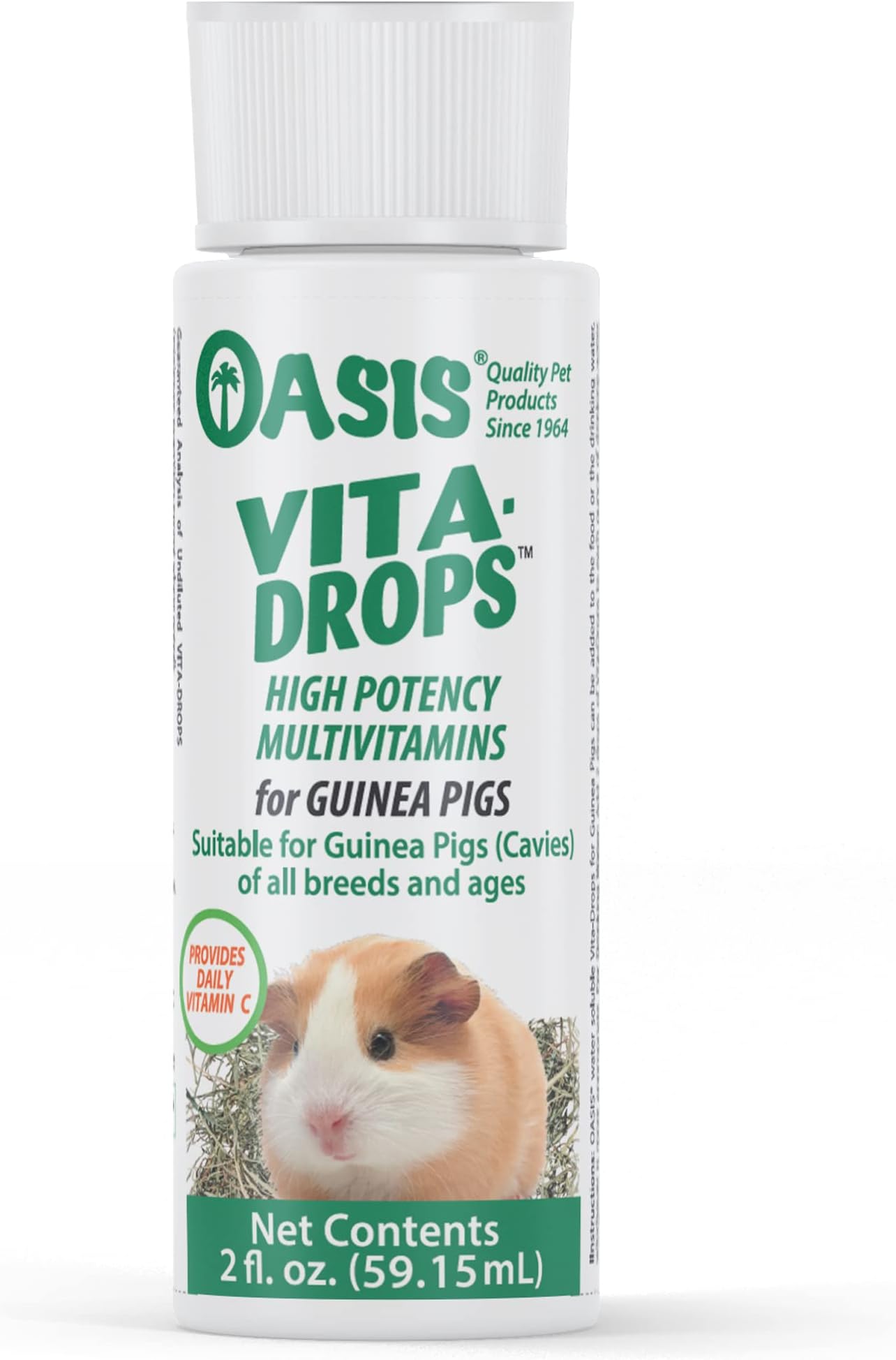 Oasis Vita-Drops High Potency Daily Multivitamins for Guinea Pig 2 oz.