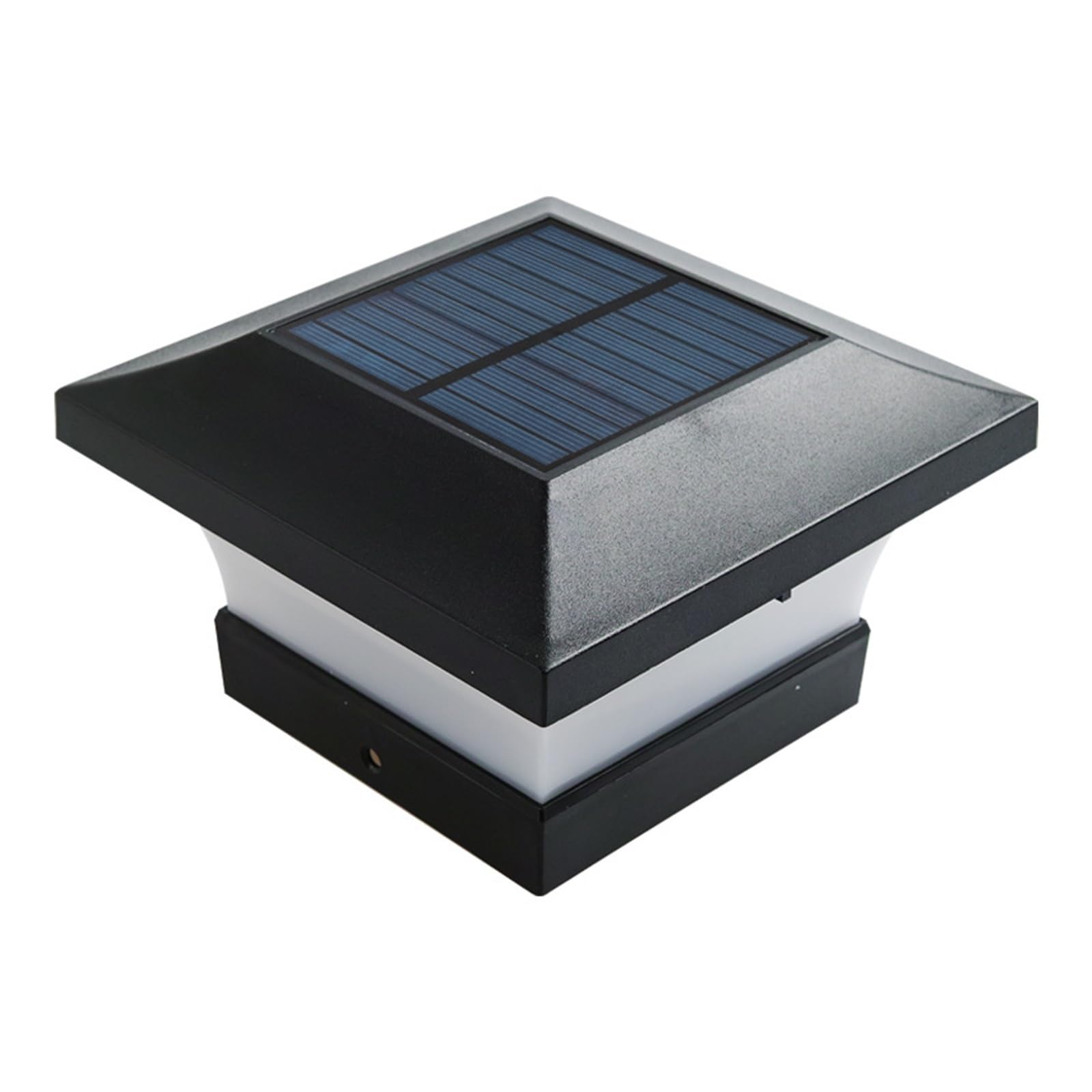 Lampe solaire de clôture design et robuste pour portail et muret de cour