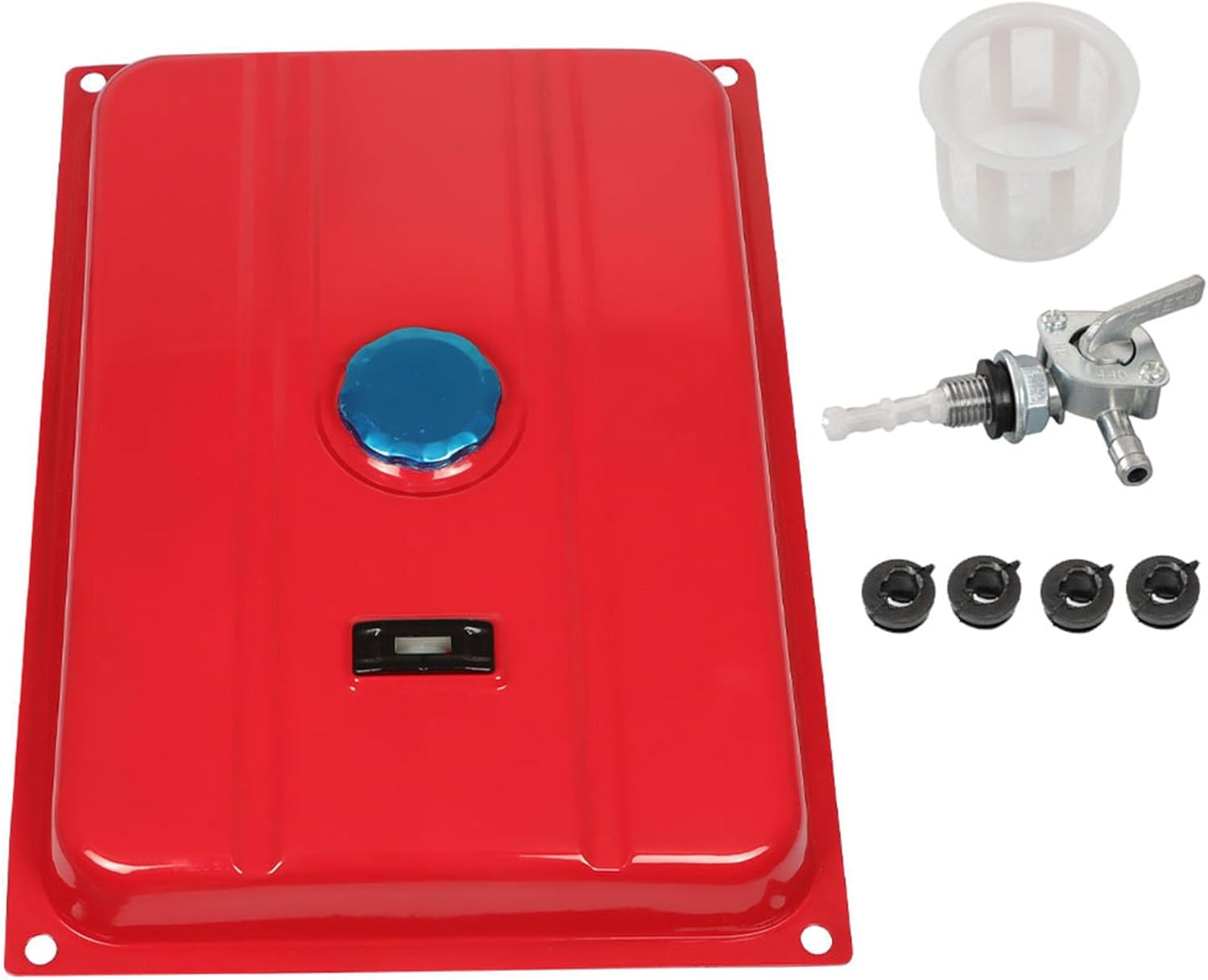 ALL-CARB 6.6 Gallon (25L) Generator Fuel Tank Valve Chrome Cover Replacement for EC6500