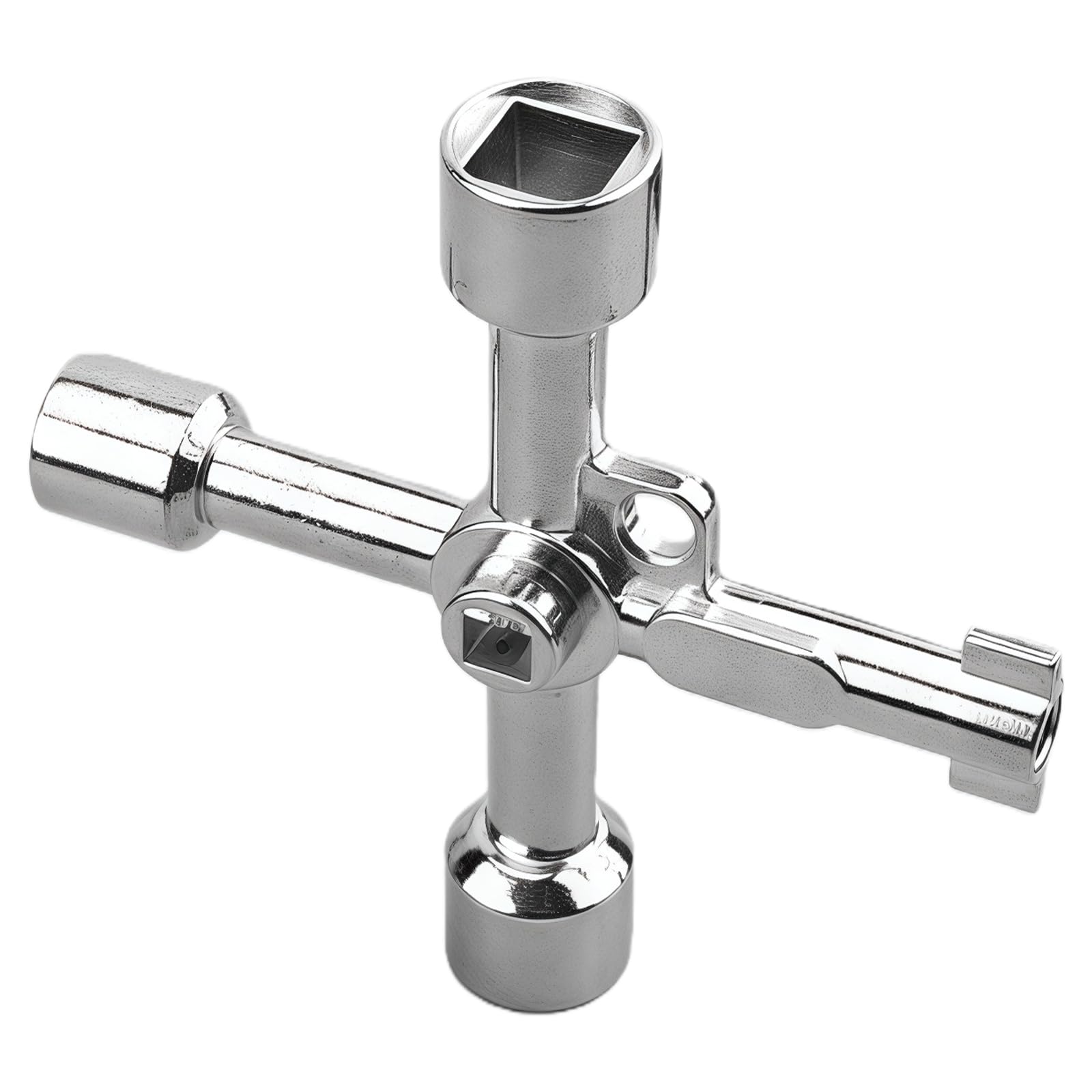 PYRIAMORE Portable Triangular 4 Way Triangle Wrench for Train Electrical Elevator Multifunctional Professional Tool Triangle Wrench for Train Electrical Elevator Cabinet Multifunctional Professional
