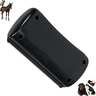 Professional Horses Hair Care Brush and Pet Hair Removal, Hair Removal Tool (Black)