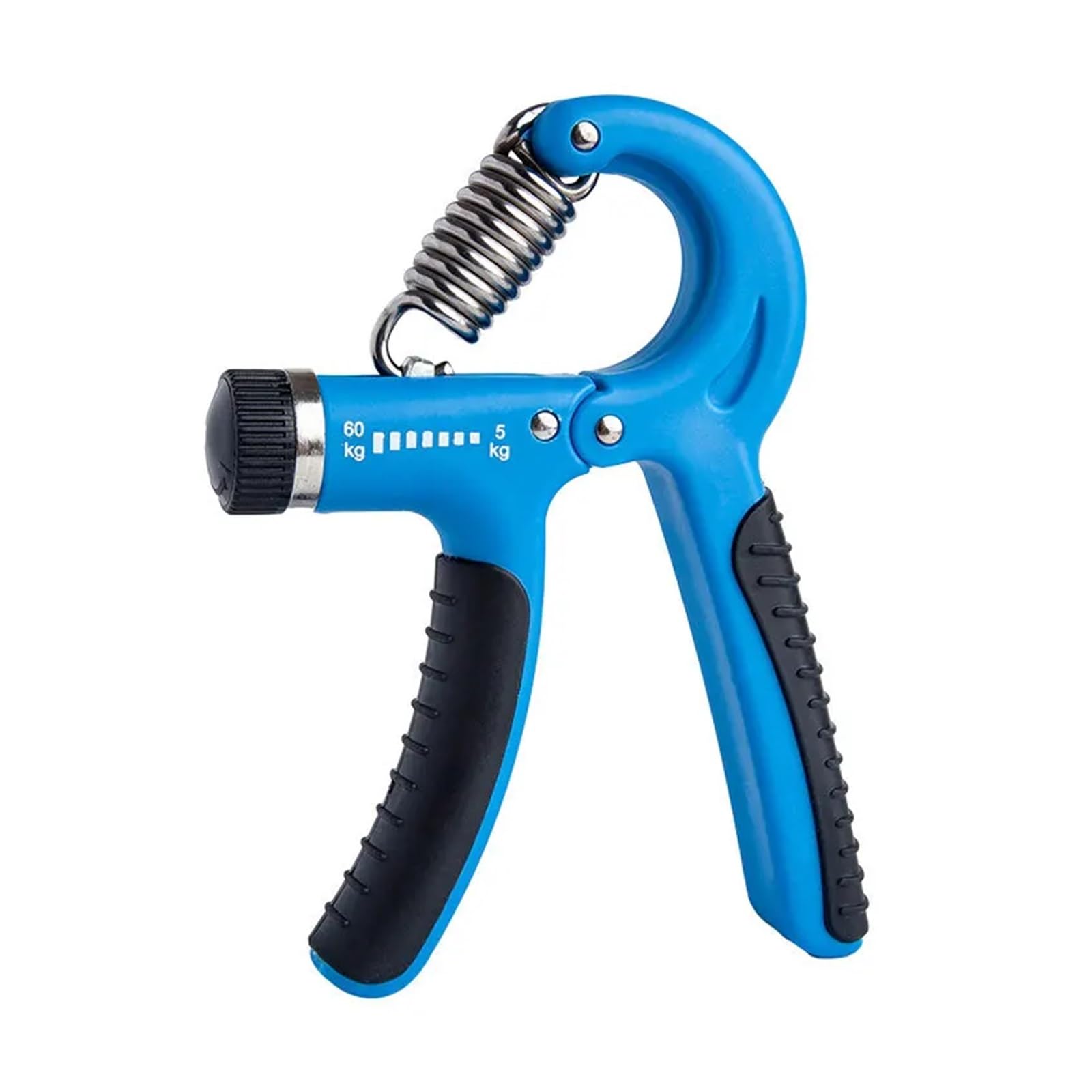 FLYIODFCXV Wrist trainer, Adjustable 5-60Kg Heavy Gripper Fitness FatGrip Wrist Increase Strength Spring Finger Pinch Carpal Expander(Blue Black)