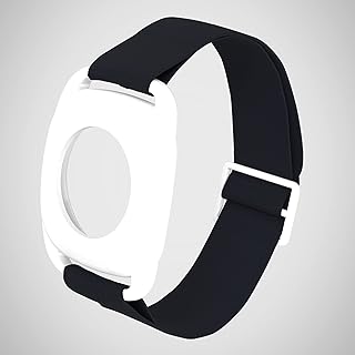 ZICCGA Sensor Covers Armband for Freestyle Libre, Protector Case Compatible with Freestyle Libre 1 & 2 14 Days CGM, Silicone-Free Stretchable Armband for Diabetic (L-Black)