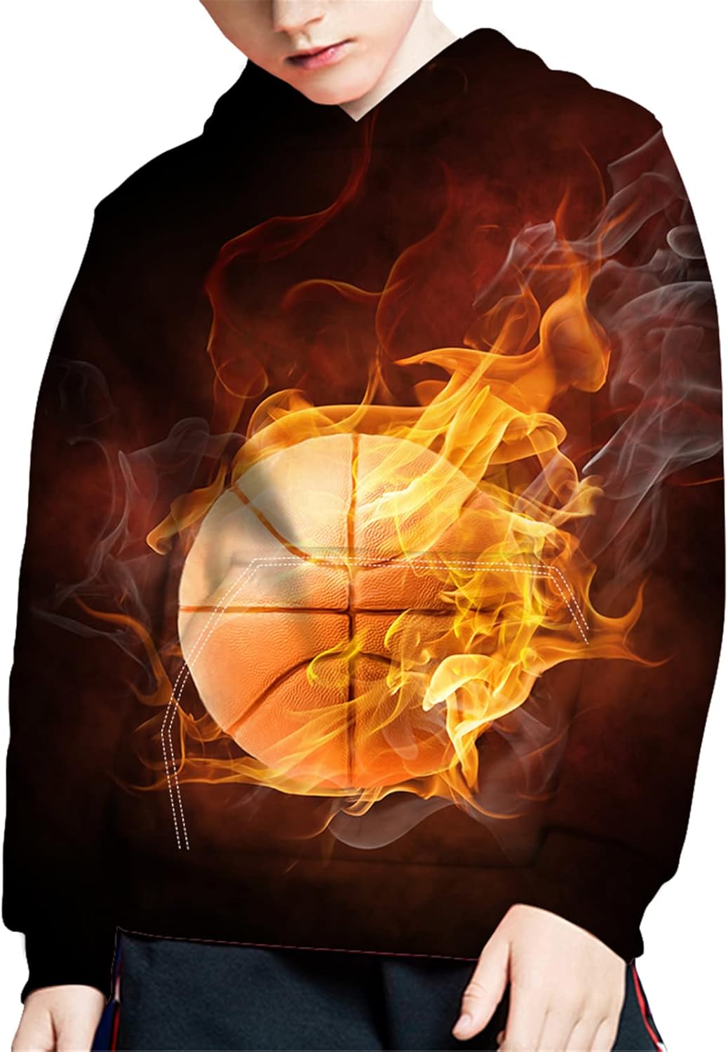 Biyejit Boys Girls Fleece Hoodies Plush Pullover Hoodie Casual Hooded Sweatshirts with Pocket for Age 6-16 Kids