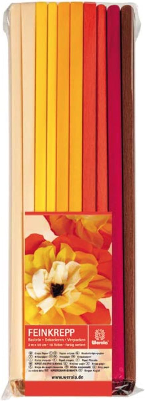 Werola Extra Fine Crepe 10 Assorted Colours …