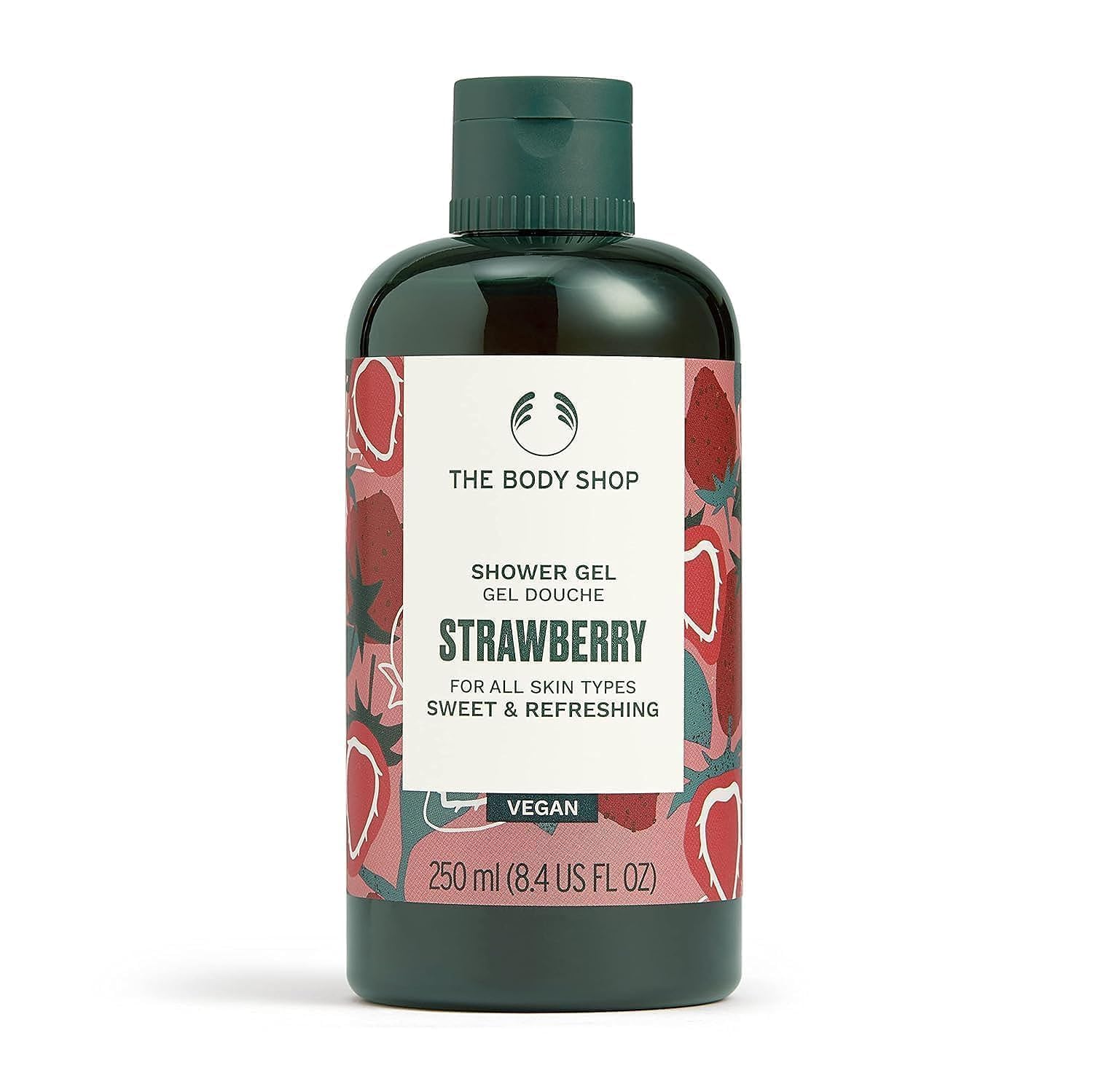 Body-Shop Strawberry Shower Gel, 250 ML | All Skin Types | Cleanse & Refresh | Vegan
