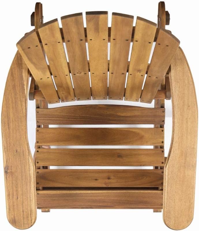 Christopher Knight Home Malibu Outdoor Acacia Wood Adirondack Rocking Chairs, 2-Pcs Set, Natural Stained