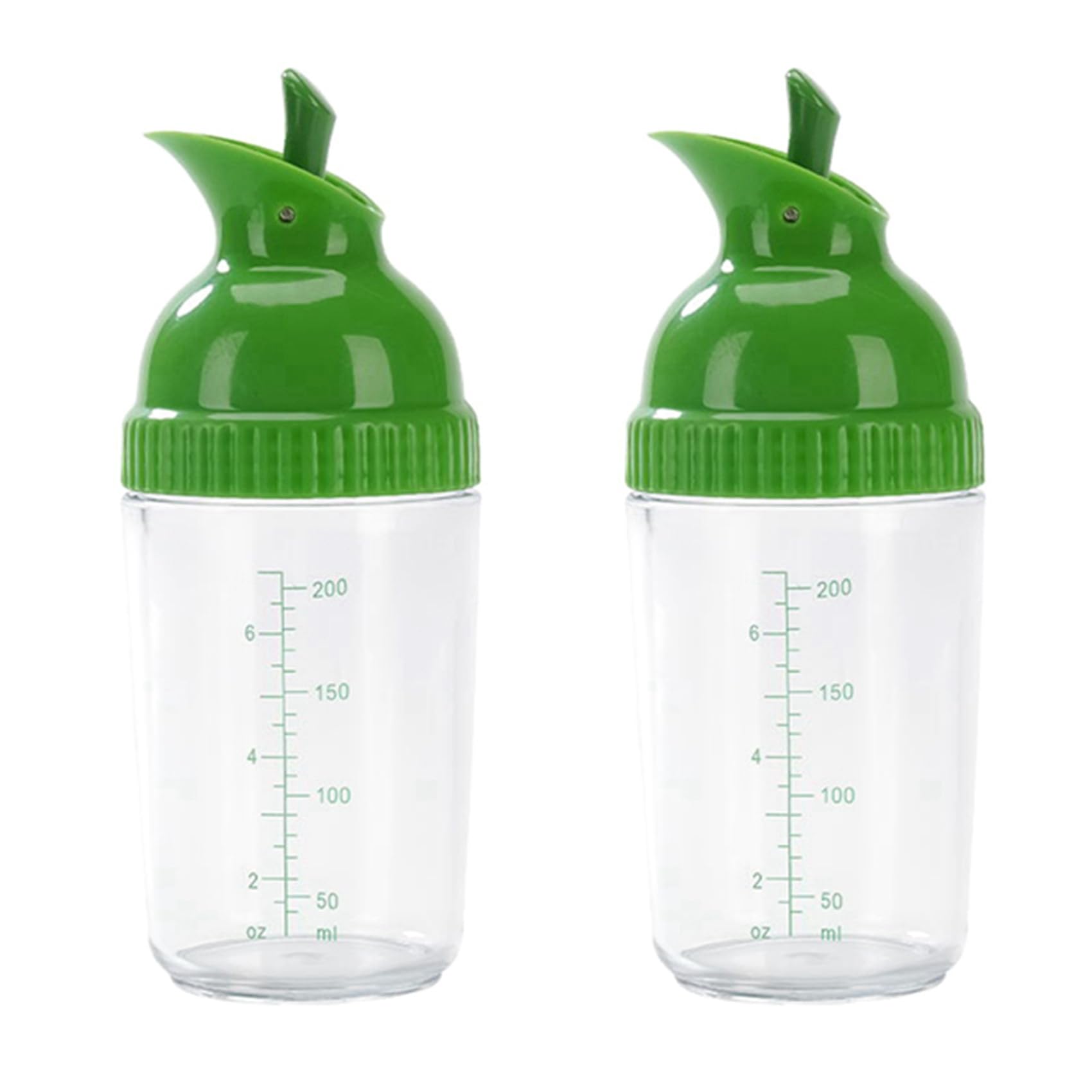 Hndhbfgrt 2X Easy Grips Salad Dressing Shaker Dispenser Leakproof Container Bottle Universal Sauces Mixer with Scales B