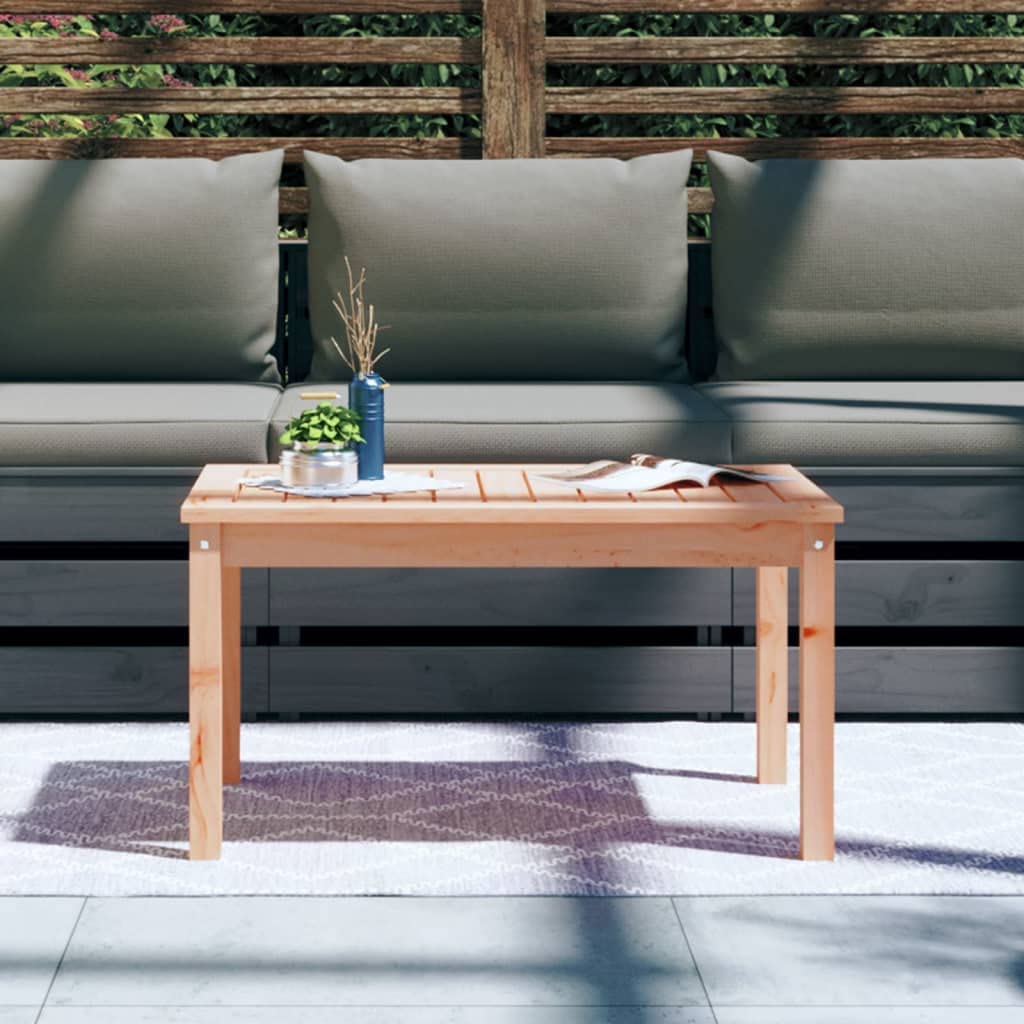 Tavolo da giardino in legno massiccio Douglas, 82,5 x 50,5 x 45 cm, tavolo da terrazza, balcone, tavolo da esterno, tavolino per terrazza, balcone, giardino e campeggio