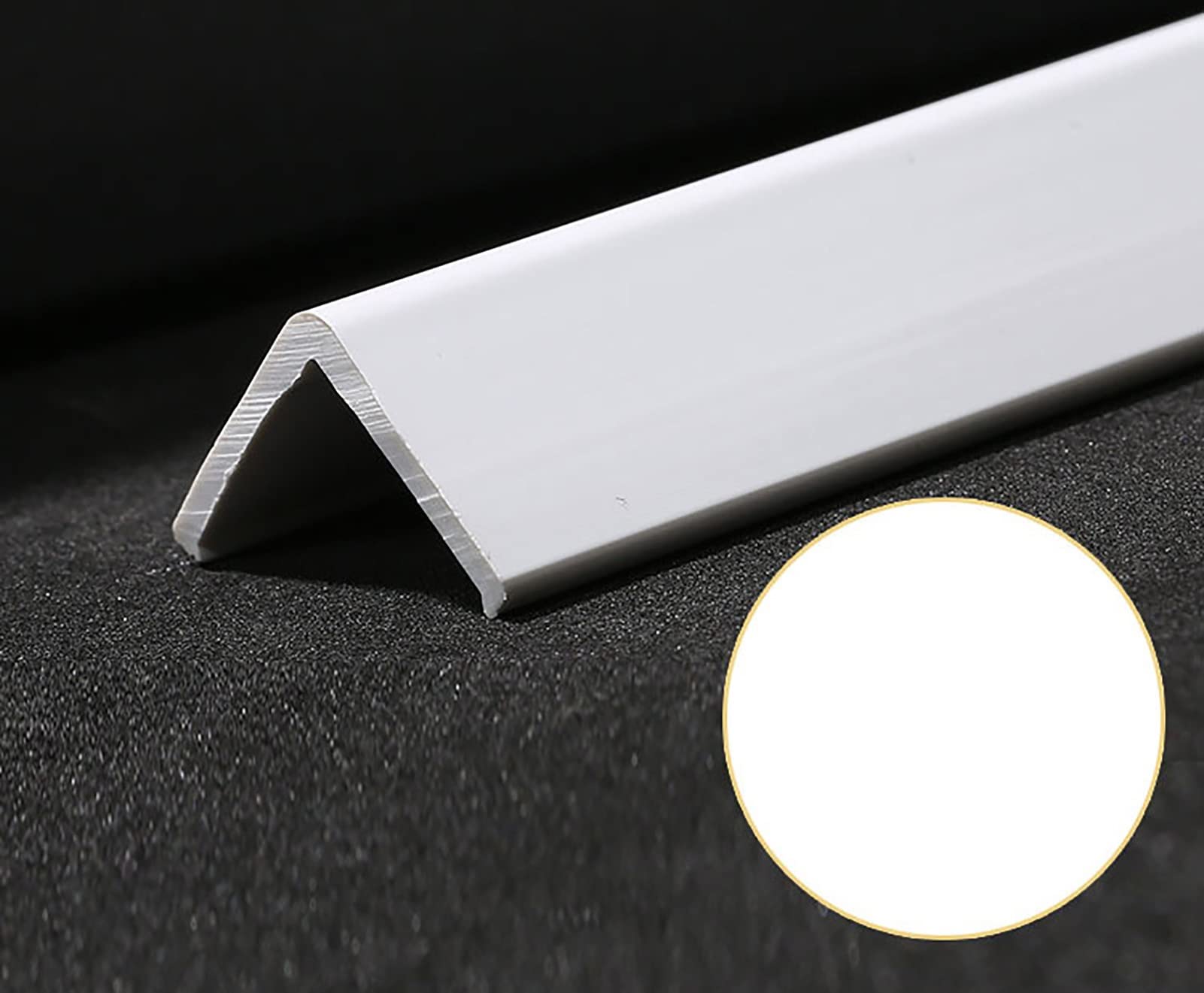 Protections de Bord et d'angle Protecteur de Bord de Coin Mural Beige/Blanc, Bandes de Protection d'angle Mural avec adhésif, Garniture de Bord de Bouclier d'angle pour Sol/escalier/Marche/Porte, 36