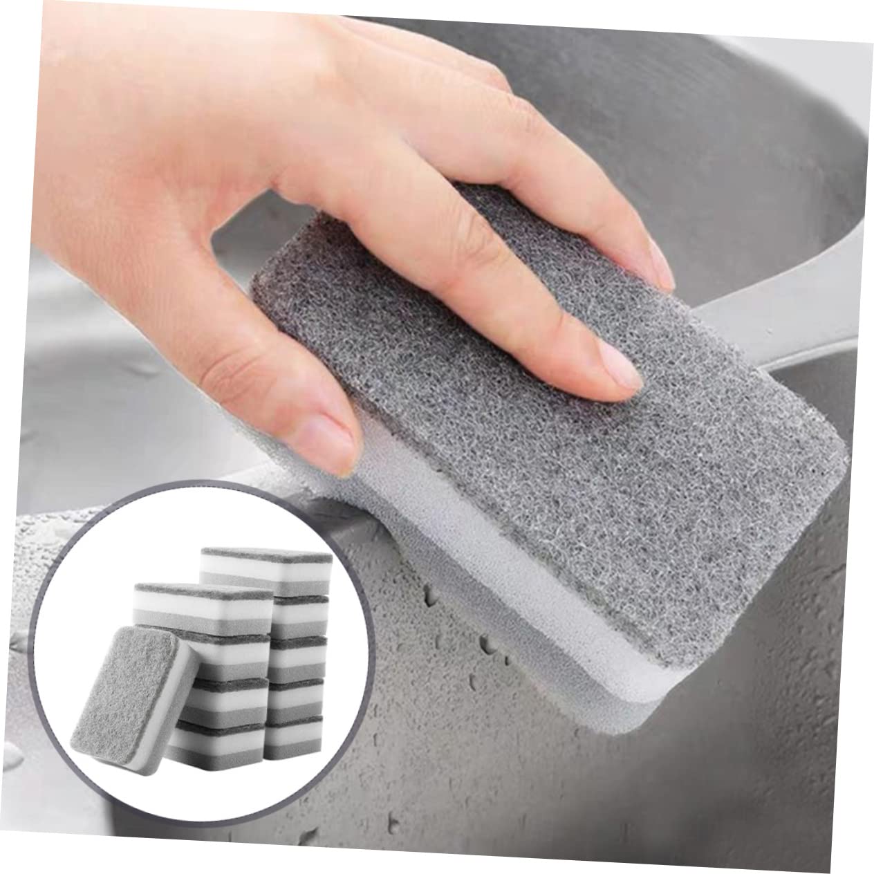10 pezzi di Scousponge detergente for forno - Spazzole for la pulizia di pentole e piattini da cucina