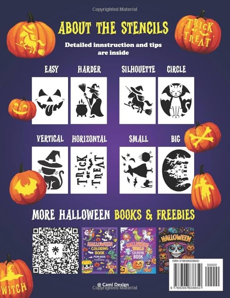 pumpkin-carving-stencils-halloween-pumpkin-ghost-skeleton-jack-o-lantern-stencil-for-carving-ideas-designs-crafts-for-kids-adults-with-templates-easy-advanced-pumpkin-patterns-painting-book-design-cami-mealove-susannah-9788396838650