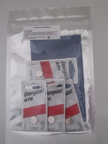 My Battery Supplier Energizer A76 LR44 - Pilas alcalinas de botón de 1,55 V (empaquetadas individualmente cada una con pestaña para colgar al por