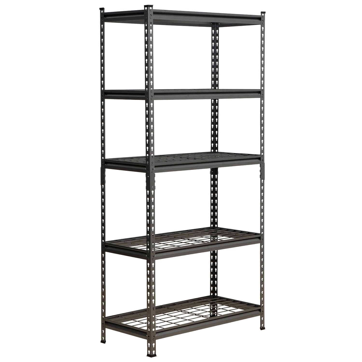 Rhino Racking - 5 Tier Heavy-Duty Boltless Wire Shelving Unit - 1000kg Load Capacity - 183 x 90 x 30 cm (2 Bays)