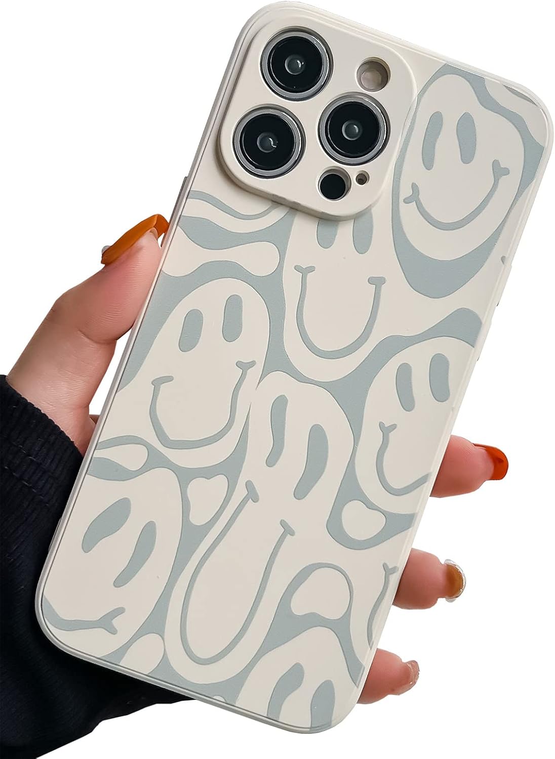 KERZZIL Cute Funny Face Phone Case Compatible with iPhone