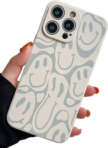 KERZZIL Bonita funda divertida para teléfono compatible con iPhone 14 Pro Max, fundas de silicona líquida, diseño femenino de caricaturas, goma de