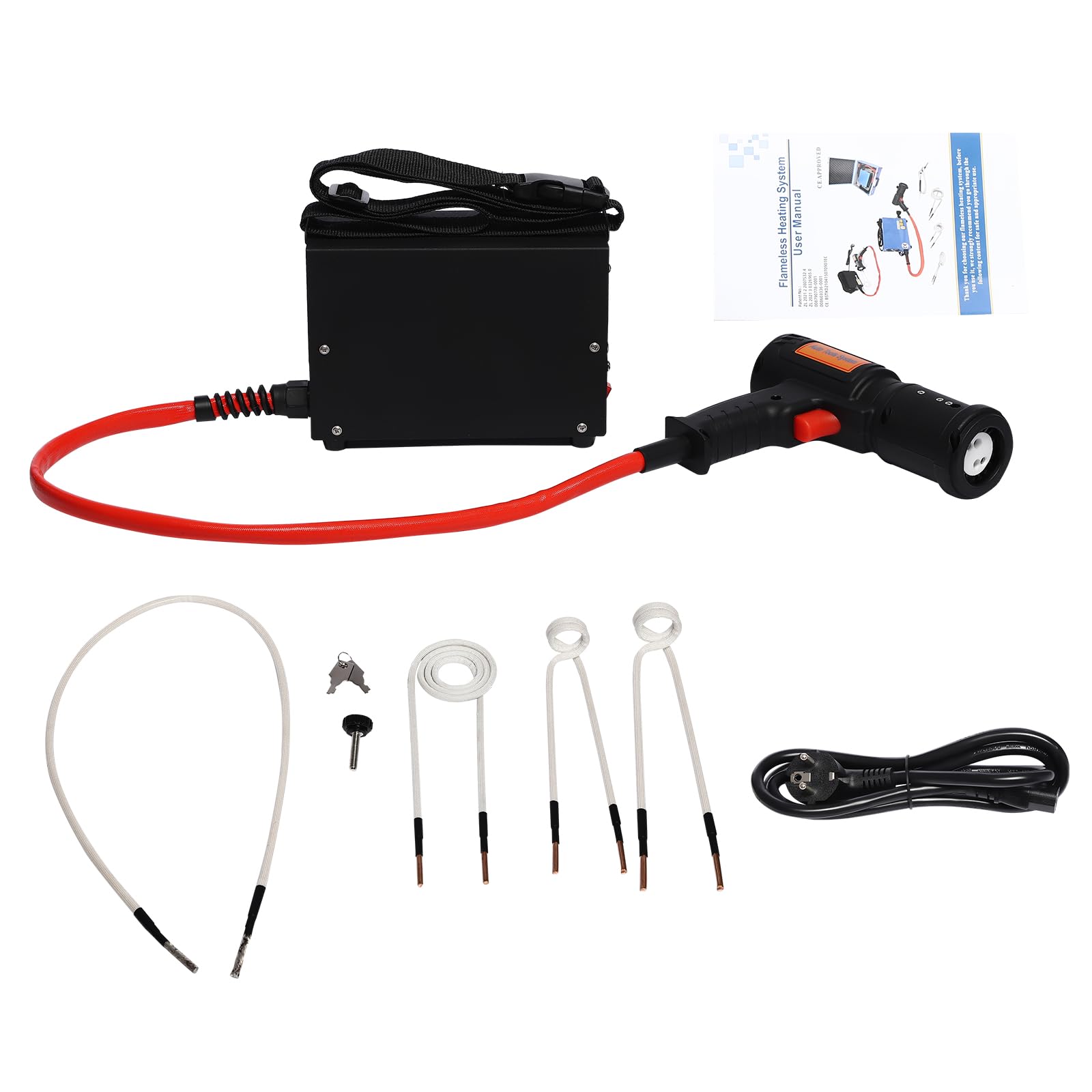 Ensemble de chauffages magnétiques à induction, 1500 W, chauffage par induction magnétique pour le retrait de boulons et écrous, chauffage électromagnétique à induction