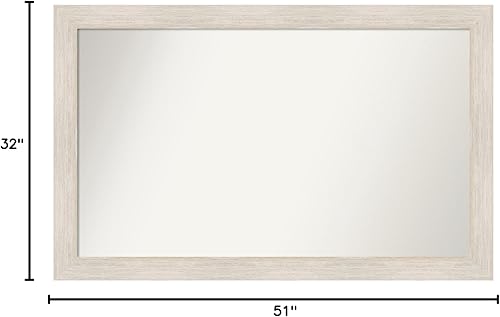 Miniatura 6 de Amanti Art Espejo personalizado, espejo de baño de madera dura, espejo de pared o espejo de tocador de baño sobre el fregadero (32 x 51 pulgadas),