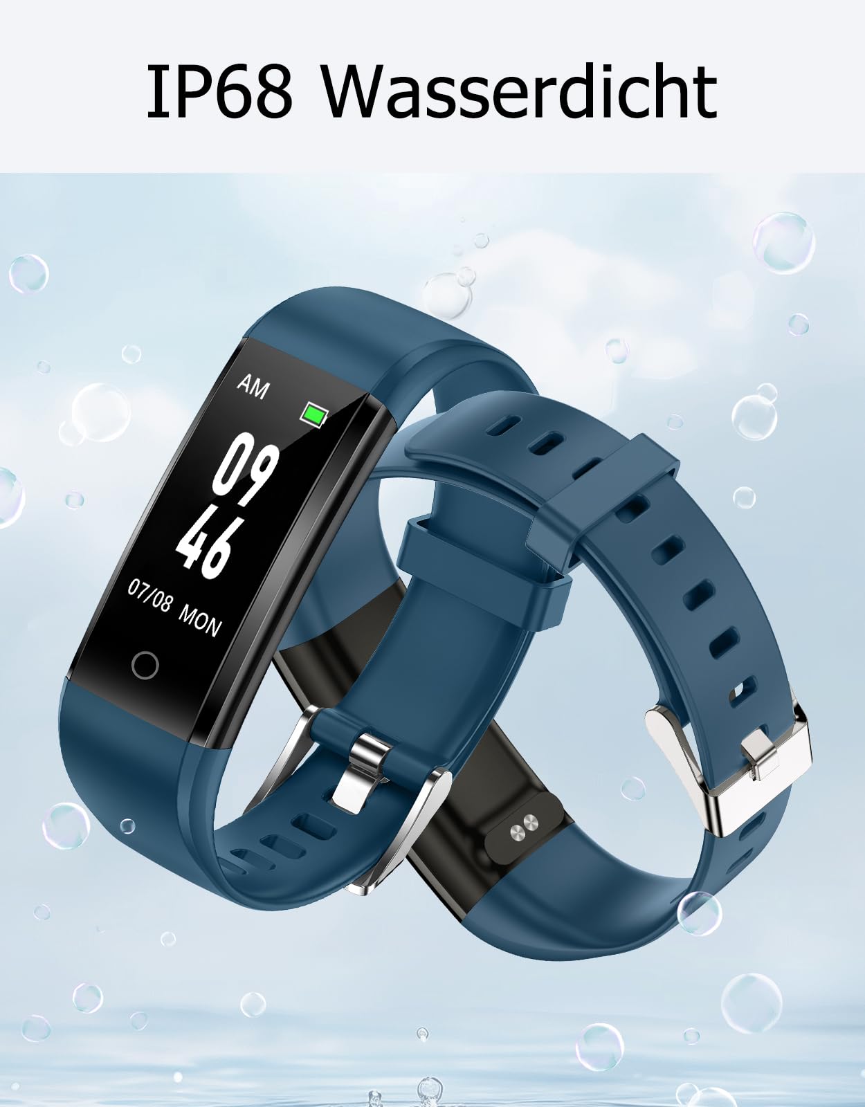 GRV Schrittzähler Uhr Ohne Bluetooth/Ohne Handy für Damen Herren Senioren Kinder,Fitness Tracker Fitnessuhr mit Schrittzähler Kalorienzähler,Schlafüberwachung Aktivitätstracker für Gehen Laufen