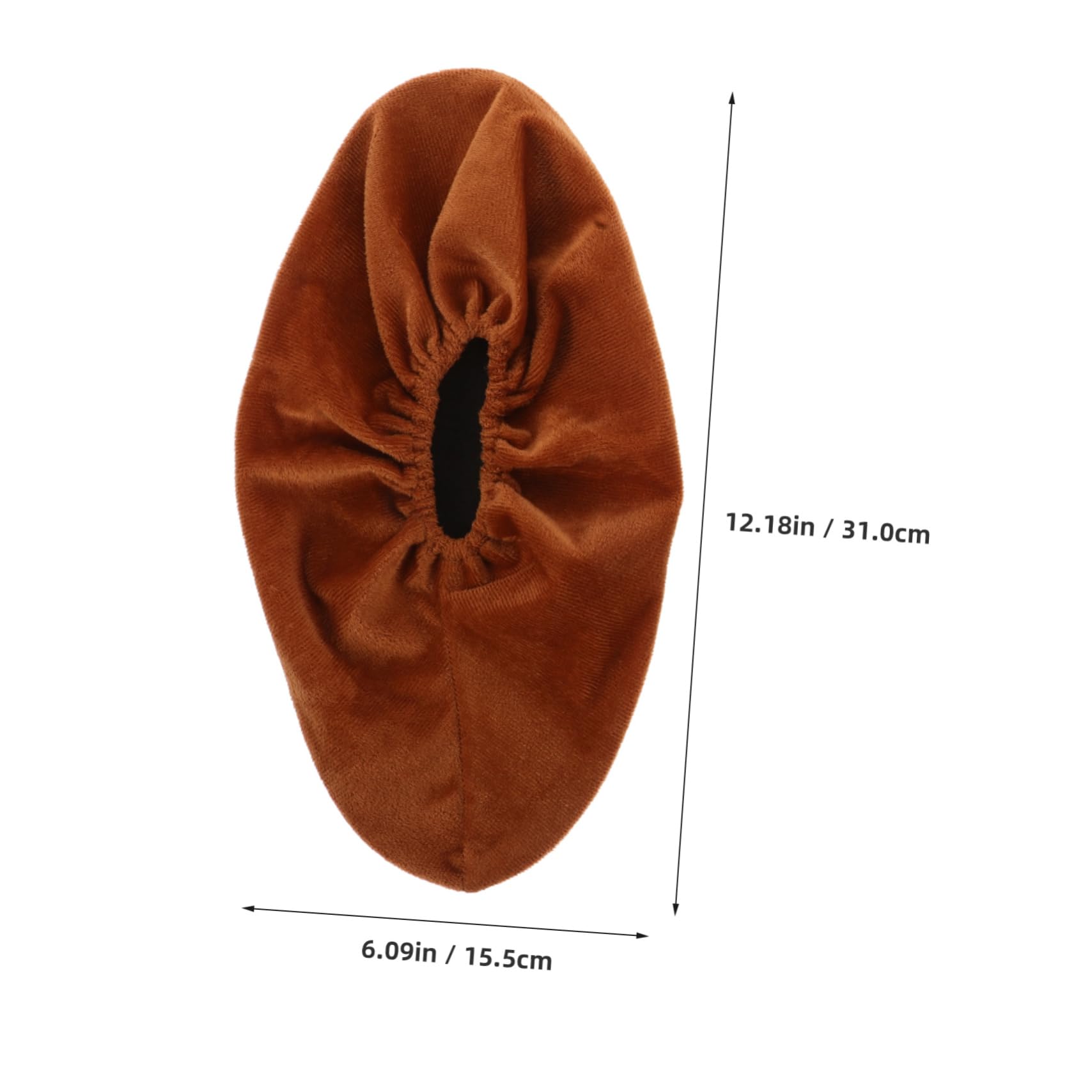 KESYOO 2pairs Anti-Slip Wear-Resistant Shoe Cover Protector Shoe Covers for Bowling Shoes Bowling Shoe Rain Cover Indoor Waterproof Rainproof Reusable Bowling Equipment Flannel Brown