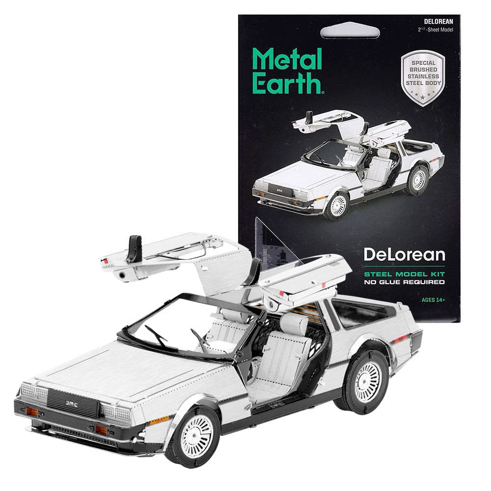 Metal Earth Delorean 3D Laser Cut Miniature Car Model Kit MMS181 Age 14 plus