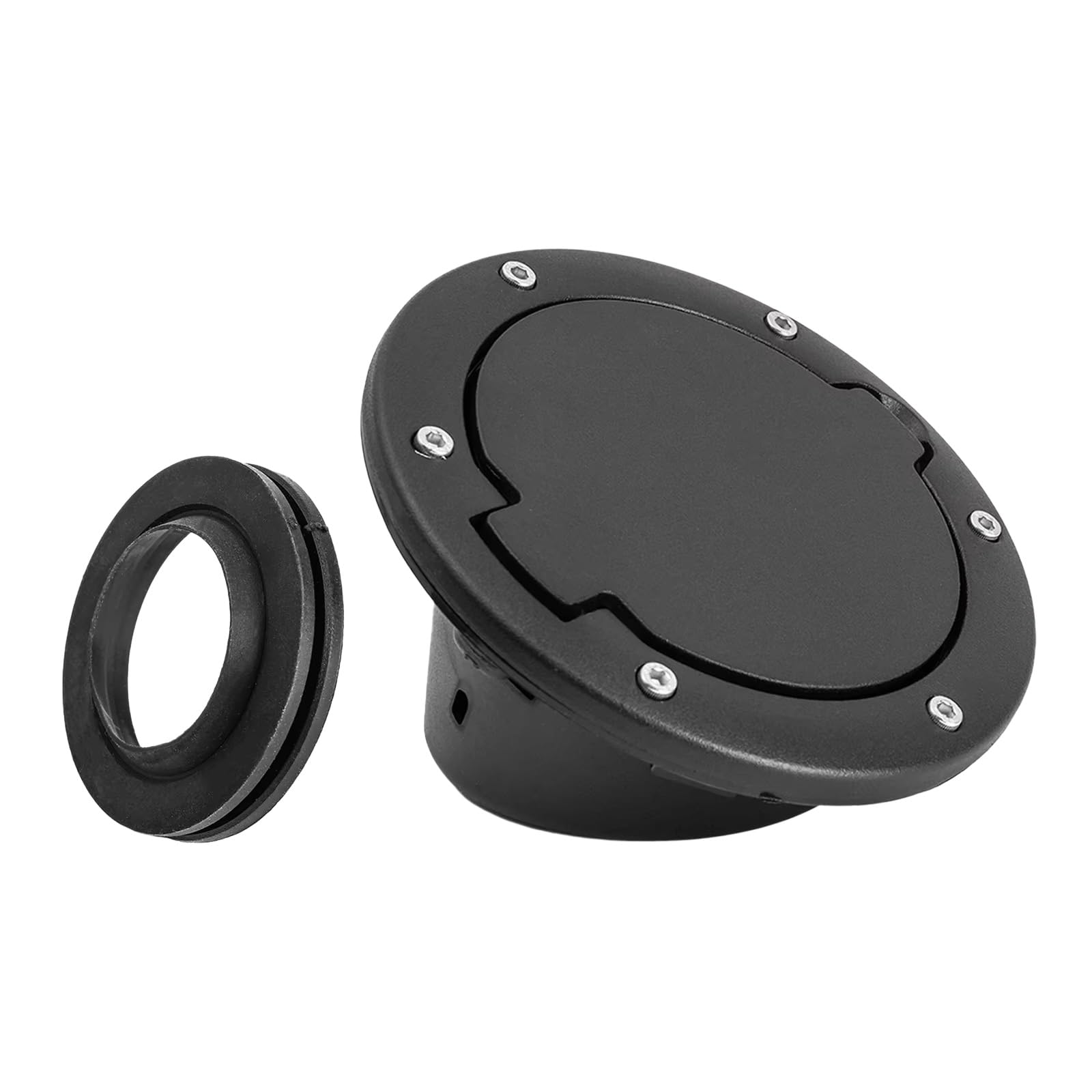 Tappo Carburante Auto Tapa De Combustible Para Coche Tanque Gasolina Para Wrangler Para JK JKU Para Unlimited 2007-18 2/4 Para Sport Para Rubicon Para Sahara
