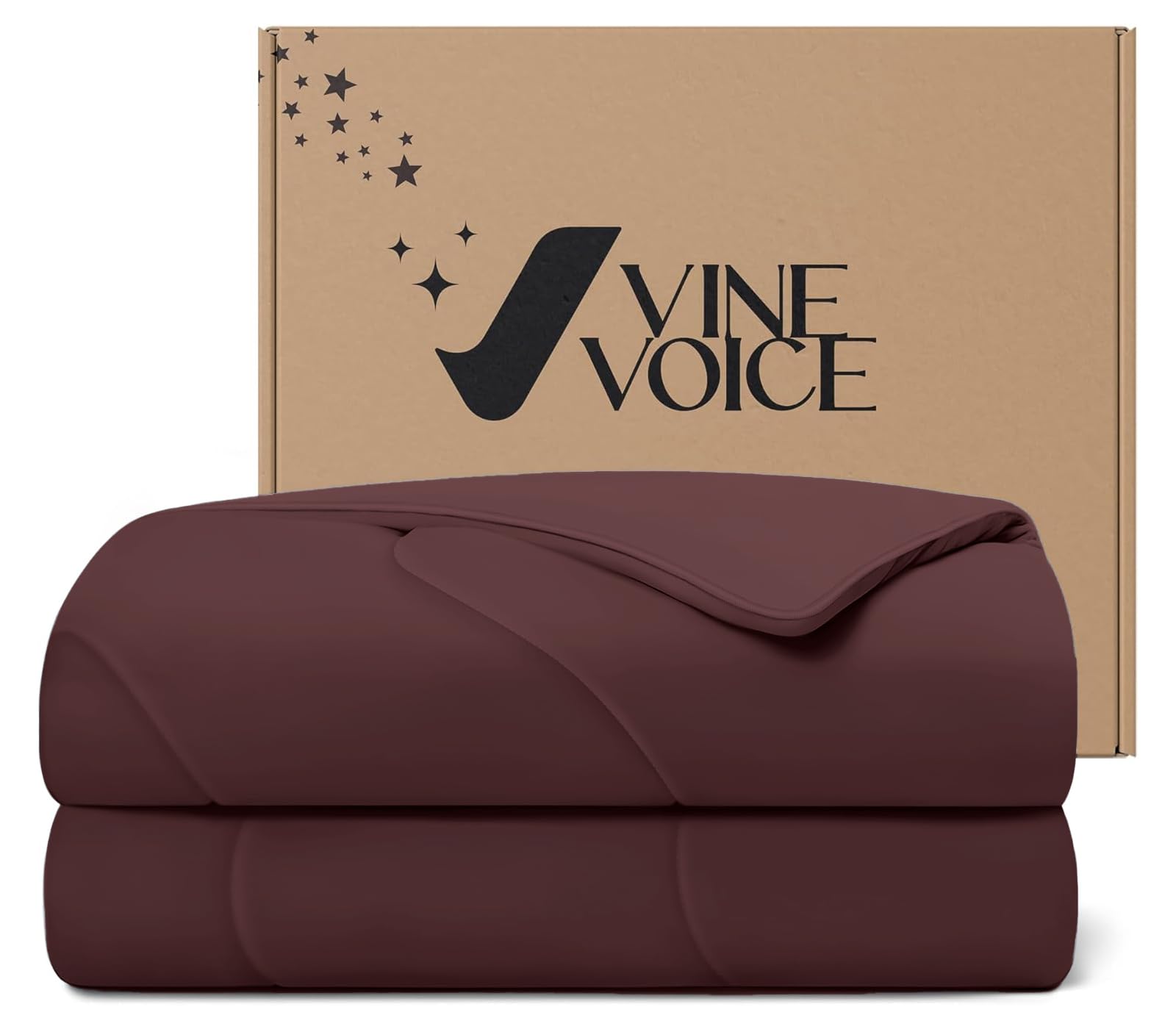 Cooling Comforter for Hot Sleepers, Twin 68x90, Purple Red