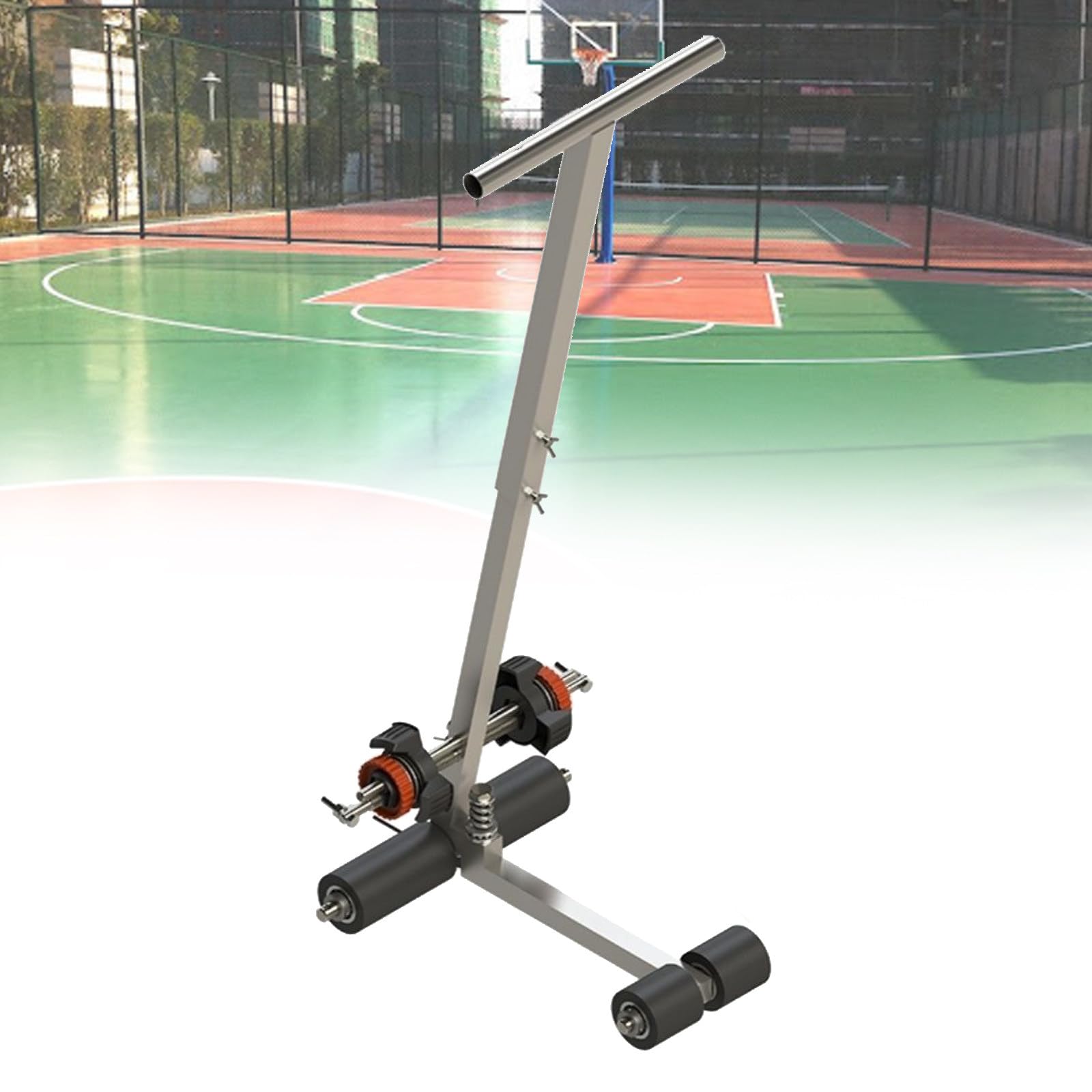 asdchZen Basketball Court Marking Kit, Court Line Tape Machine For Draw Straight Lines, Curves, Floor Tape Applicator, For Basketball Courts, Parking Lots
