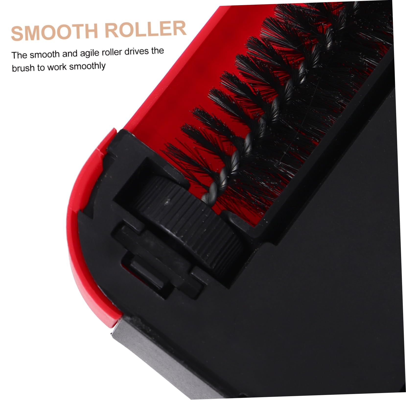 Zerodeko Balayeuse Manuelle Conception Poussée Pratique avec Brosses Rotatives pour Tapis et Bac à Poussière en Pp et Acier Inoxydable, pour Nettoyage Domestique