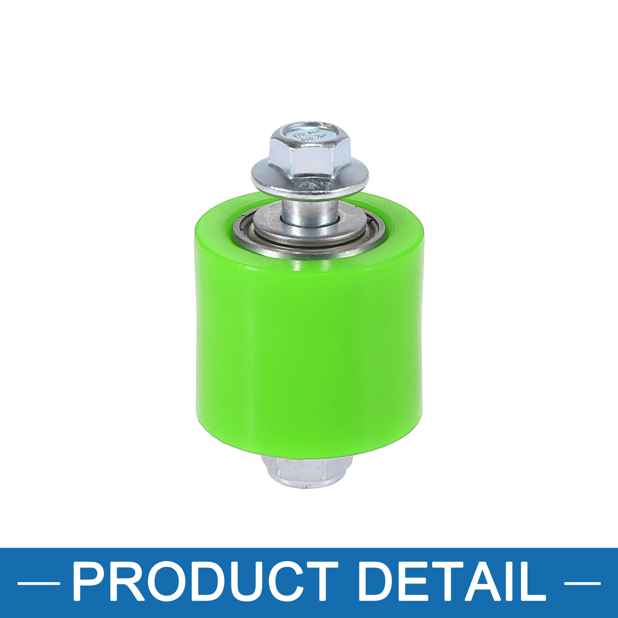 A ABSOPRO Cuscinetto a Rulli per Catena di Motocicletta 8mm Guida Ruota per Moto Stradali e ATV Verde (Set di 2)