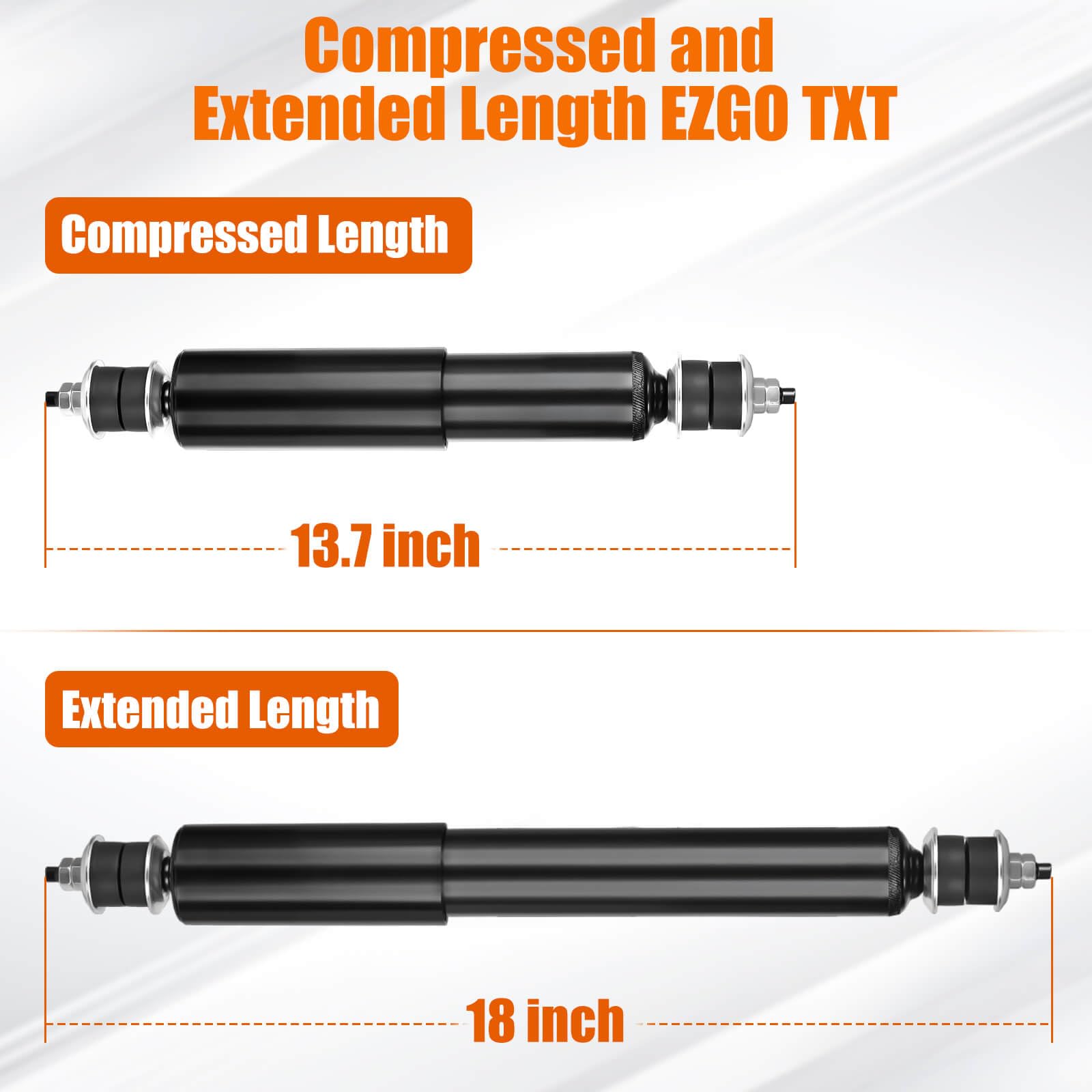 Amazon.com: EZGO TXT Shocks EZGO Golf Cart Front and Rear Shock