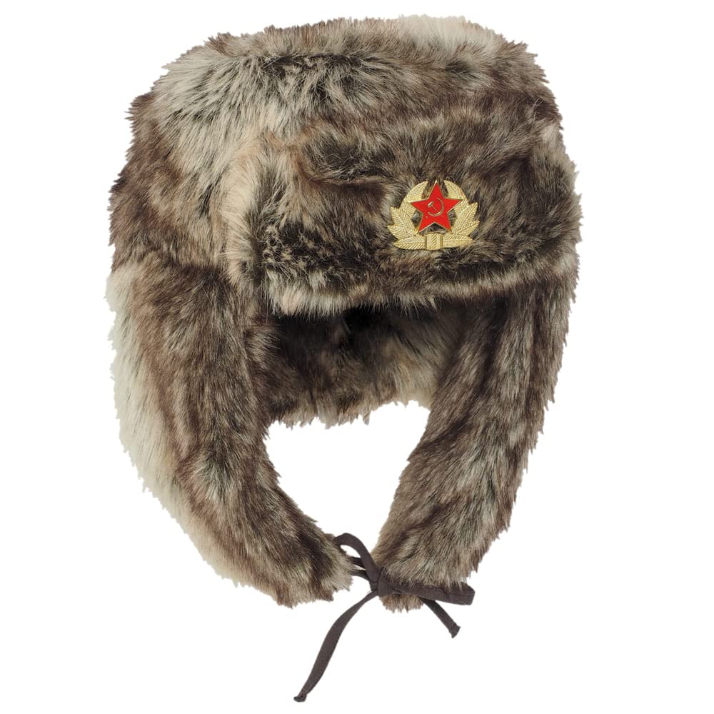 Mil-Tec Miltec Shapka Russian Brown Adults Unisex Brown One Size