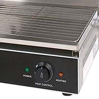 Vista 2 de Adcraft SAL-2800W Salamandra de encimera de 17 pulgadas, eléctrico, acero inoxidable, 240 V, gris