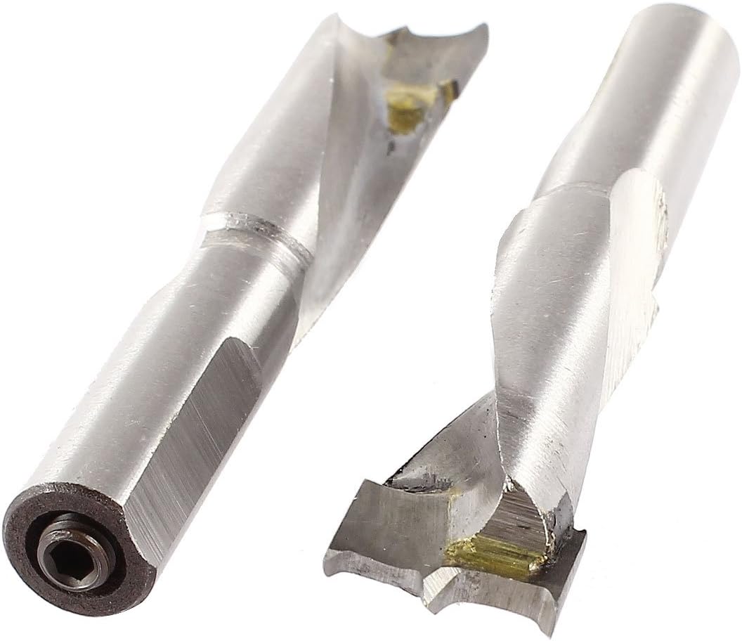 Uxcell Wood Drilling Carbide Tipped Brad Point Drill Bit (2 Piece