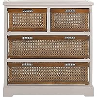 Safavieh EUH6504 Ablageschrank, Holz, Grau, 73 x 35 x 76.96 cm