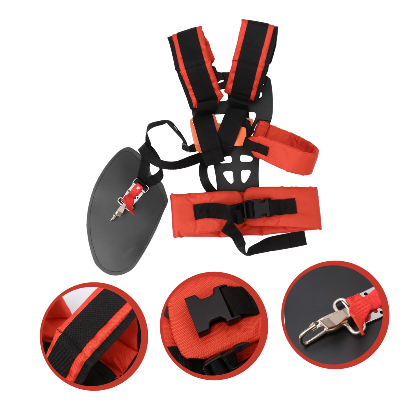 BUTIFULSIC Double Shoulder w Shape Harness Strap Comfortable for Lawn Mower Attachments