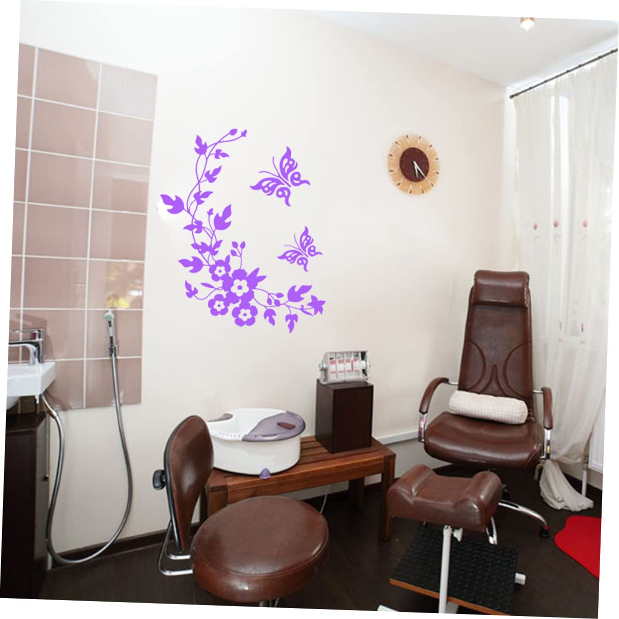 Papillons Bleus Lumineux Phosphorescents, Autocollants Muraux Amovibles Pour Chambre D'enfant