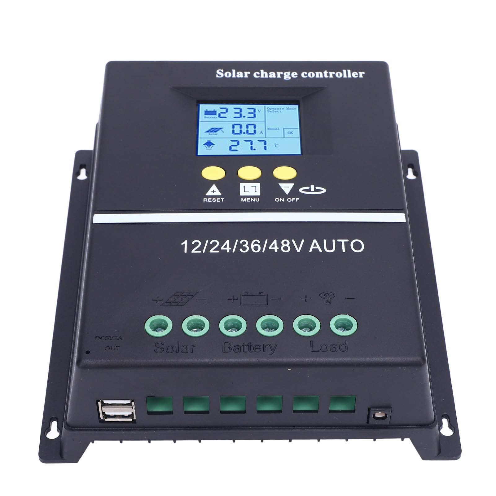 Dpofirs 60A MPPT Regulator ładowania Słonecznego Zaawansowany 12V 24V 36V 48V Regulator Słoneczny z Wyświetlaczem LCD dla Entuzjastów Energii Odnawialnej