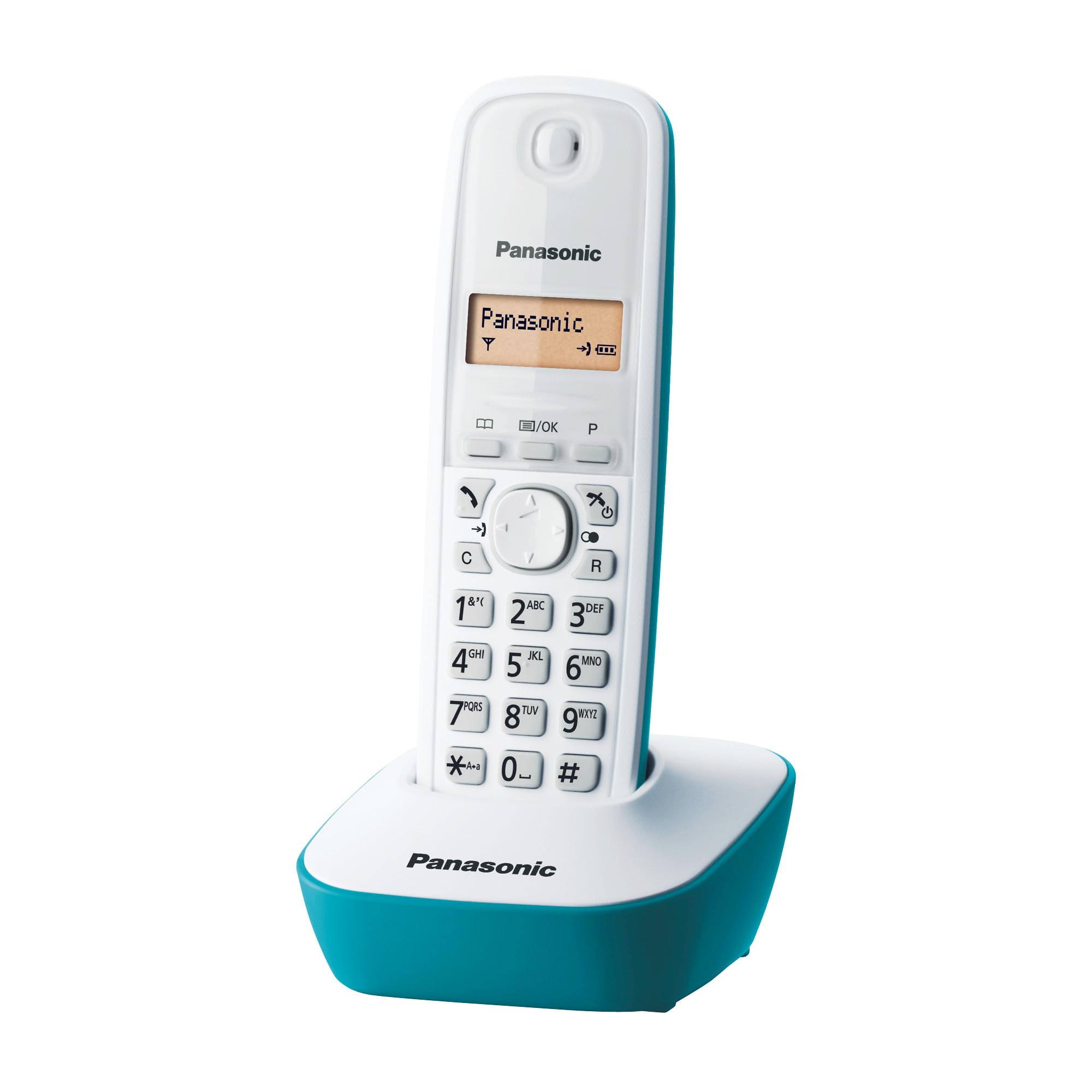 Teléfono Inalámbrico Panasonic KX-TG1611/ Blanco/ Azul