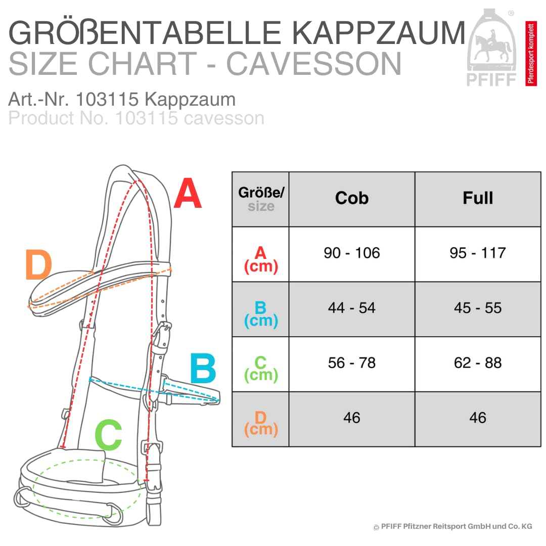 PFIFF 103115 Kappzaum Anatomic Soft-Shape, anatomisch, gepolstert, Schwarz, Full