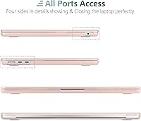 Vista 7 de TWOLSKOO Compatible con funda para MacBook Air M4 de 15 pulgadas versión 2025-2023 M4 A3241 M3 A3114 M2 A2941, carcasa rígida de plástico
