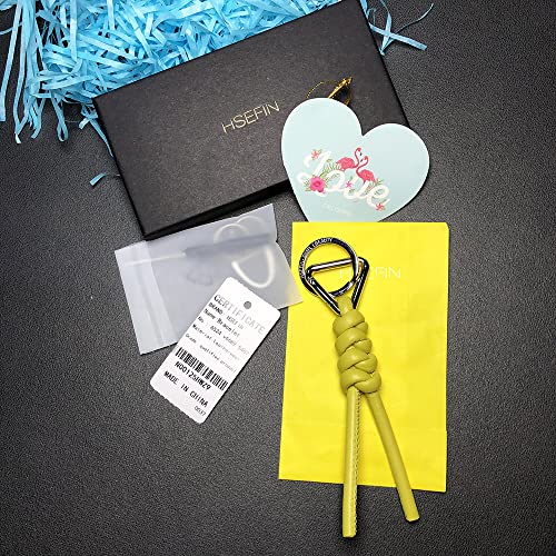 Image of Leather Key Chain Car Universal Unisex Key Chain with Removable Triangle Open Key Ring
