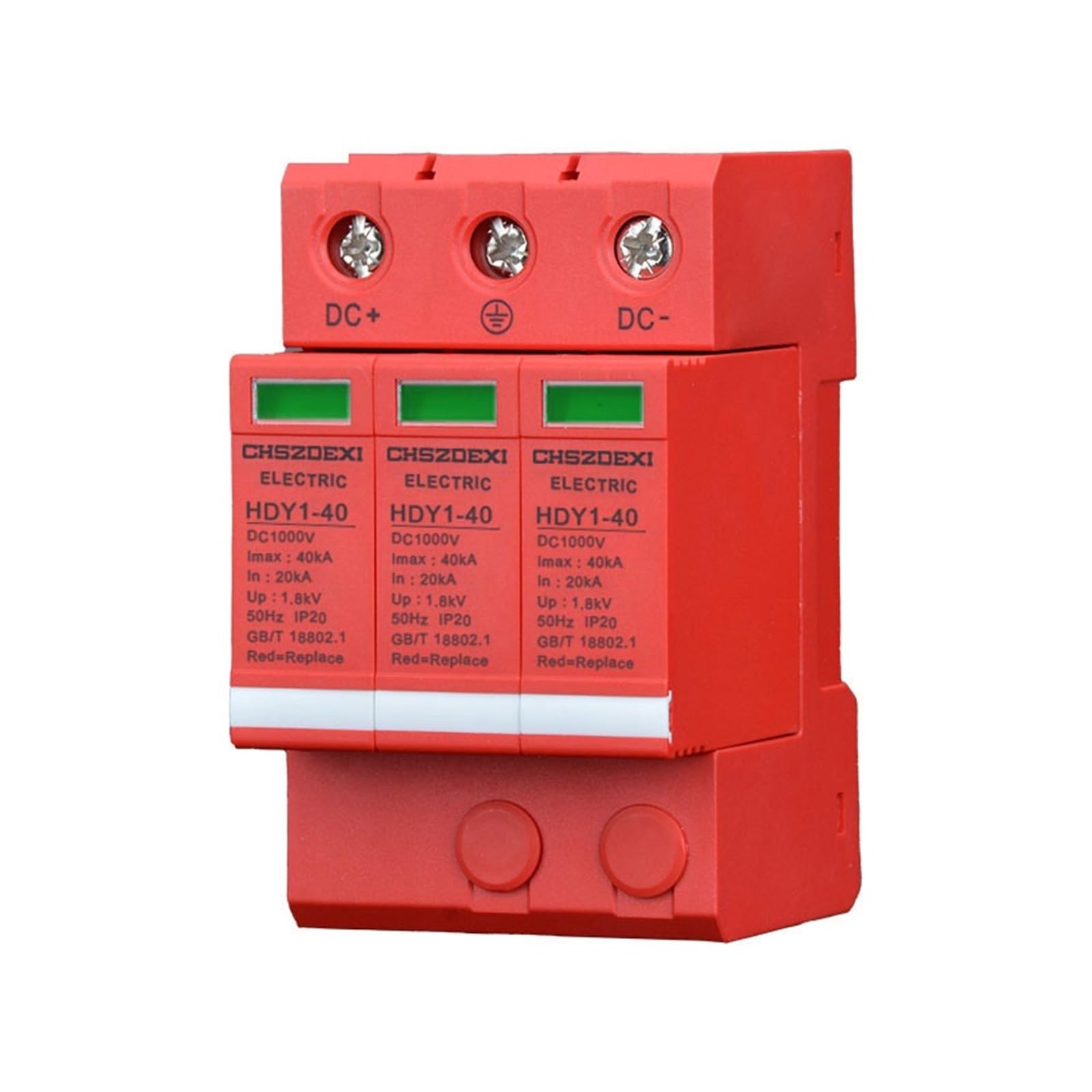 NVSFZGIYG Lightning Surge Protector Photovoltaic DC 2PDC1000V Protection Circuit Breaker(3P-40KA)