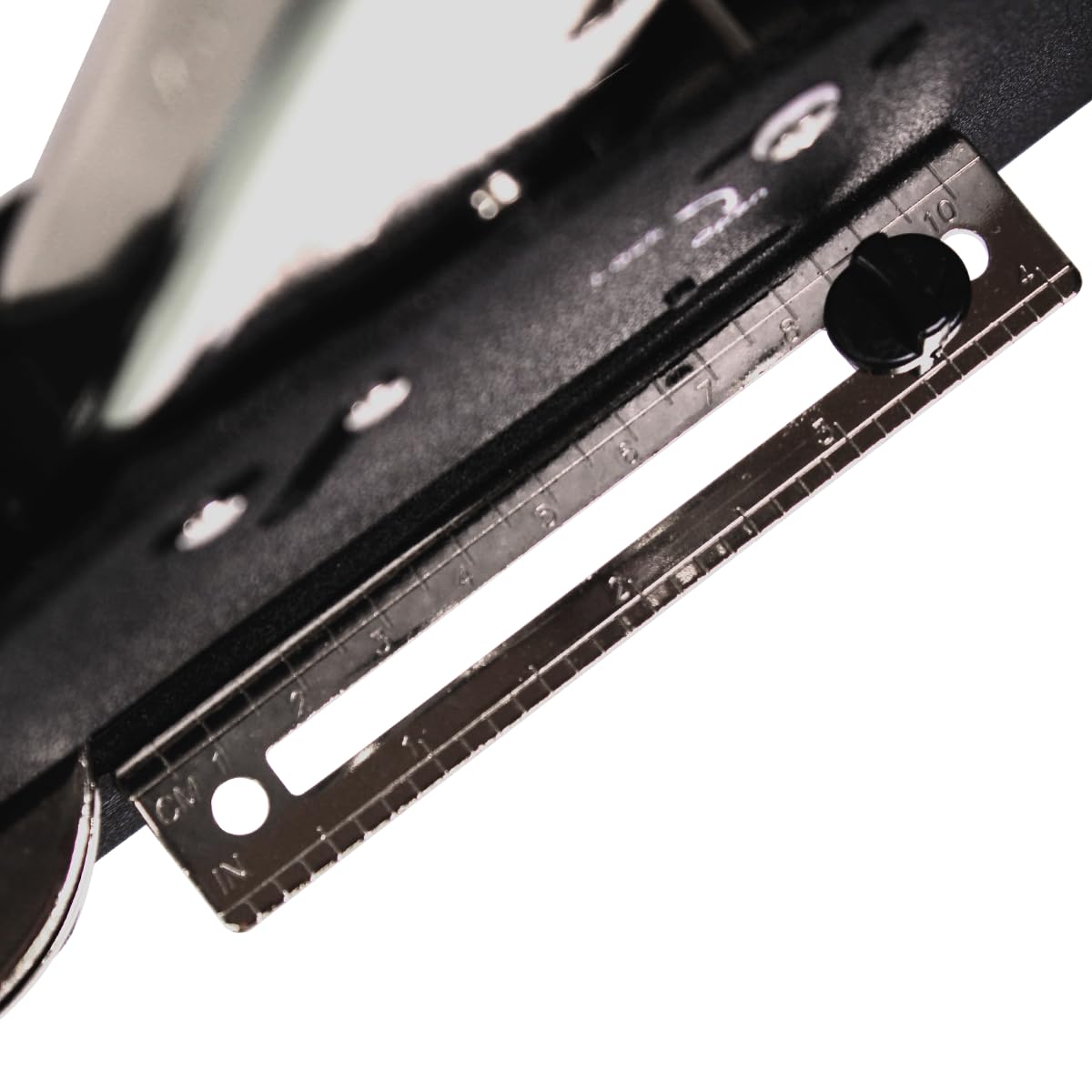 Grande timbro in rilievo, diametro 50 mm, con motivo personalizzabile, pinza per cartoncini ed etichette con apertura di 13 cm, per creare con i propri loghi